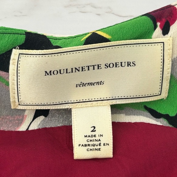 VTG ANTHROPOLOGIE MOULINETTE SOEURS Tiered Ruffle Dress - Picture 5 of 6